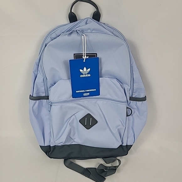 adidas Other - NEW Adidas Originals National 3.0 Backpack GC1192, Blue Dawn/Onix Grey, MSRP $60